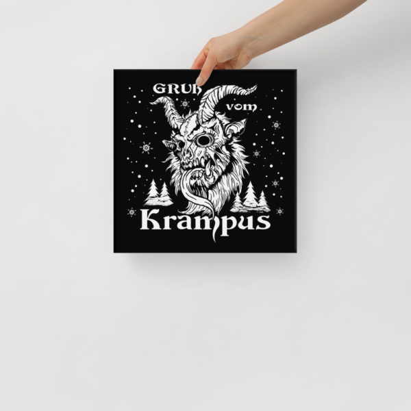Grub vom Krampus 12x12 Canvas